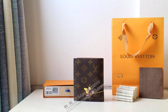 lv護照夾 M64411 櫻花護照夾 lv老花護照套  lvqb1288